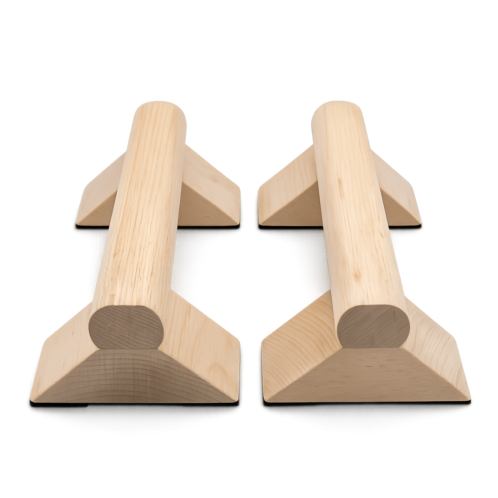 wooden parallettes for calisthenics training